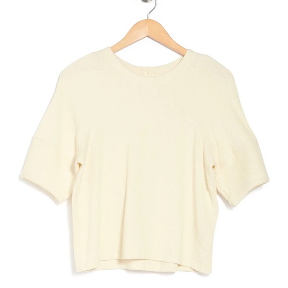 {Madewell} Ottoman Jacquard Button-Back Top - Picture 11 of 11